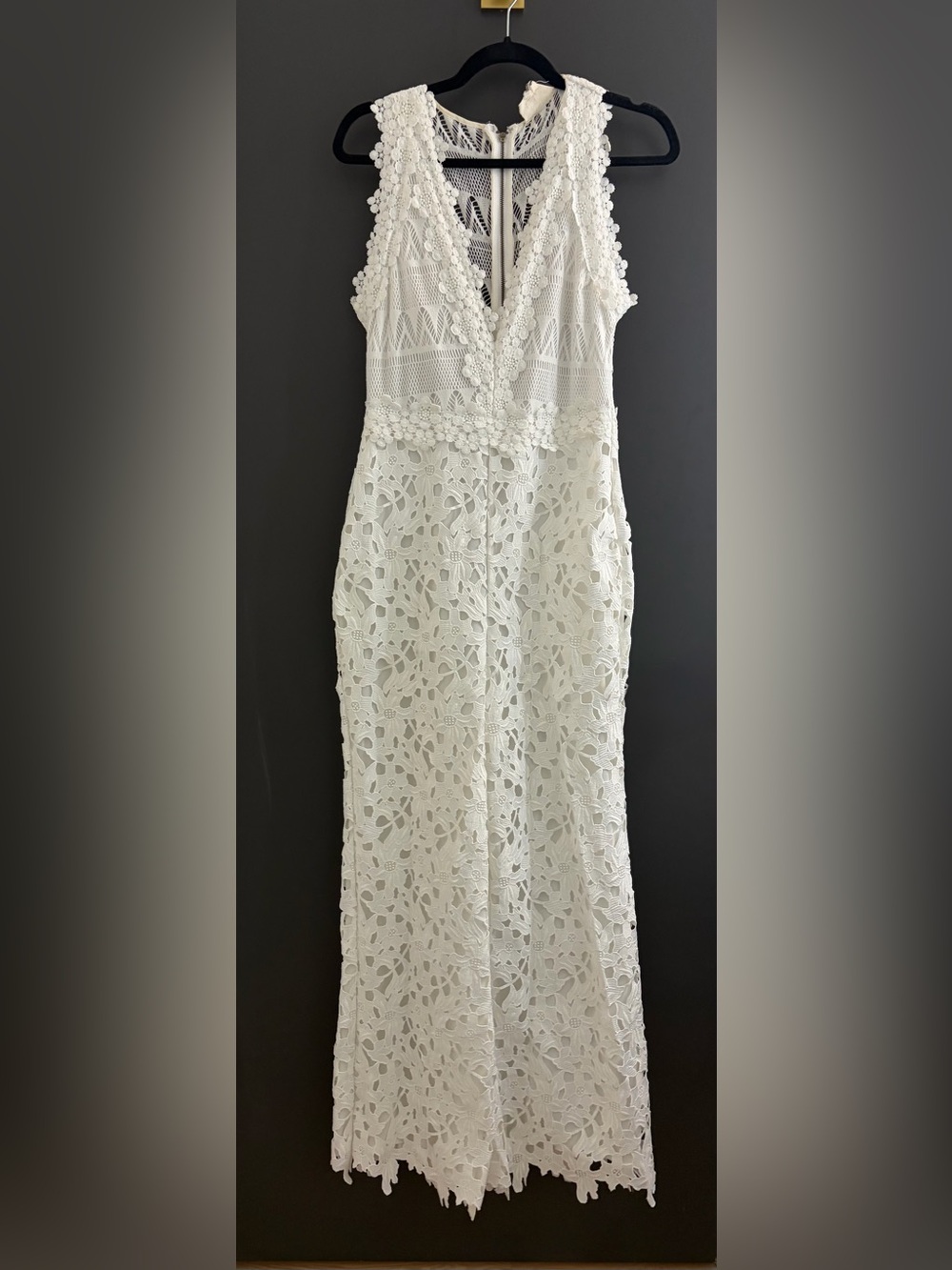 Nicole Miller Deep V Lace Jumpsuit